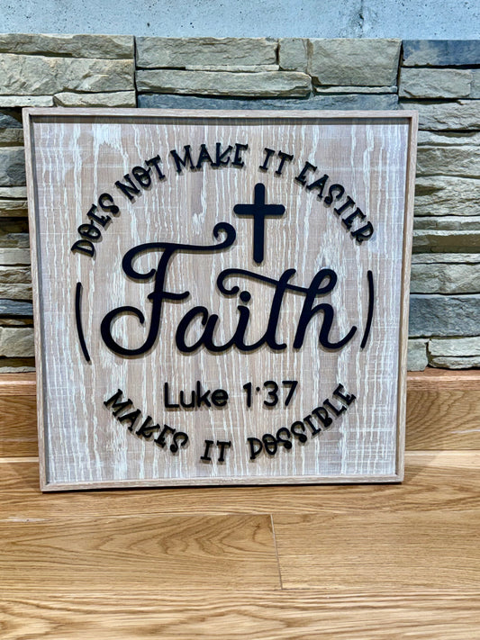 Handcrafted sign - 17.5”