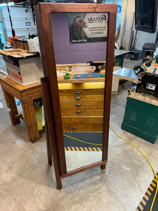 Jewelry Armoire / standing mirror