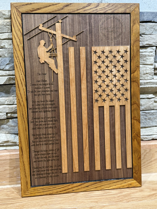 Brotherhood of Lineman 3D plaque