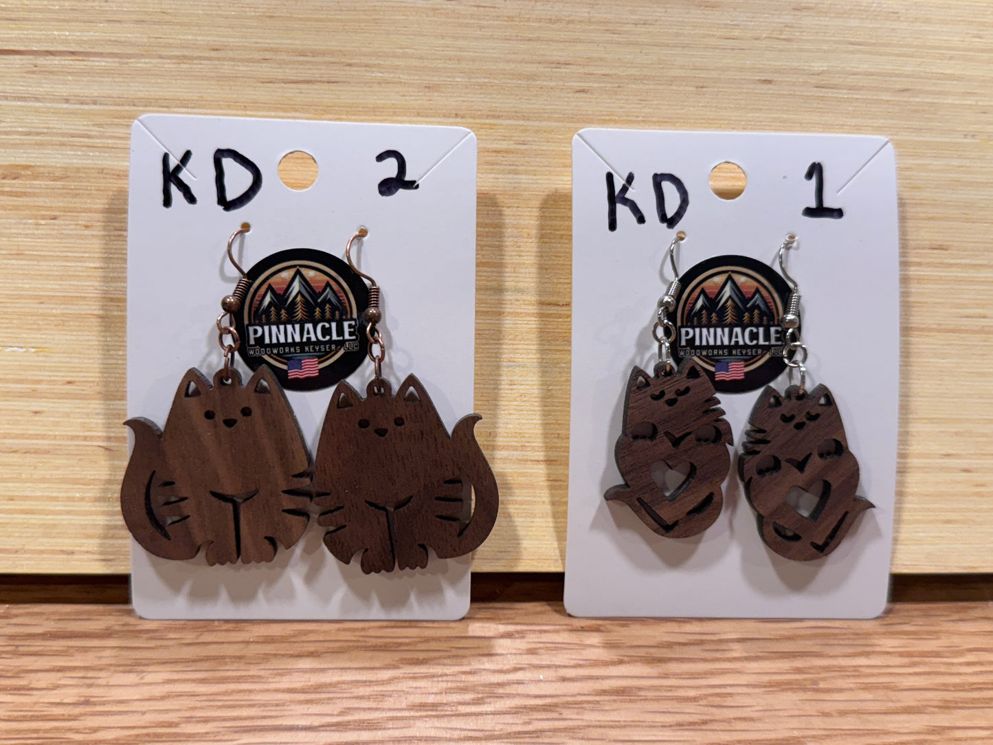 Fat Cat Earrings- 2 pack